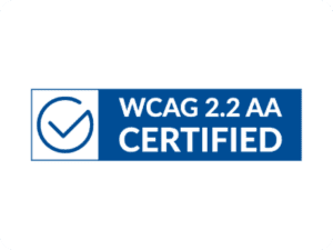 WCAG 2.2 AA CERTIFIED LOGO