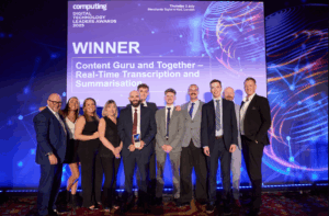 Content Guru, a leading global provider of cloud Customer Experience (CX) and contact centre technology, and Together, a class-leading lender and property finance expert specialising in commercial and complex personal mortgages and secured-loan products, have been awarded the prestigious accolade of “Machine Learning / AI Project of the Year” at the Digital Technology Leaders Awards 2025.