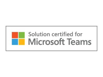 SOLUTION CERTIFIED FOR MICROSOFT TEAMS LOGO